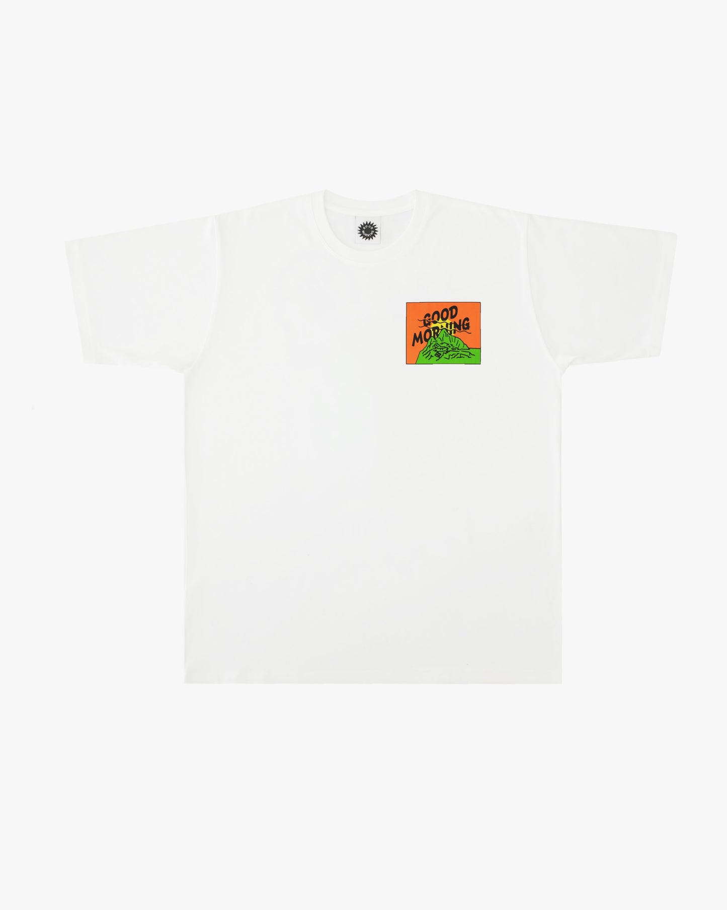 GOOD MORNING TAPES - Mountain SS Tee White