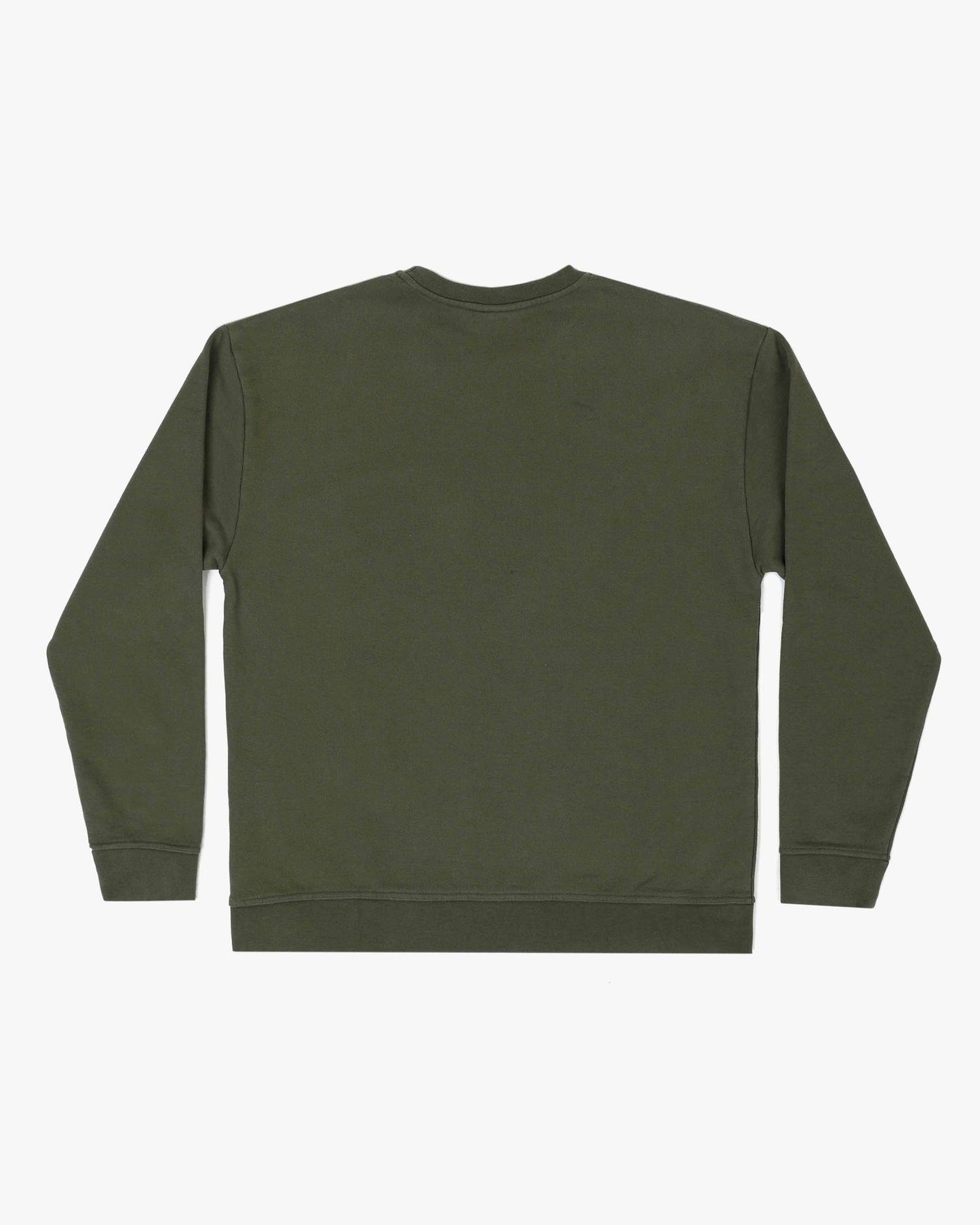 GOOD MORNING TAPES - Early Earth Fleece Crewneck Sweater Moss