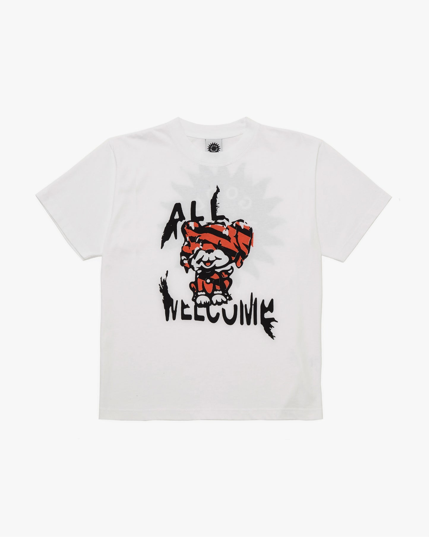 GOOD MORNING TAPES - All Welcome Dog SS Tee White