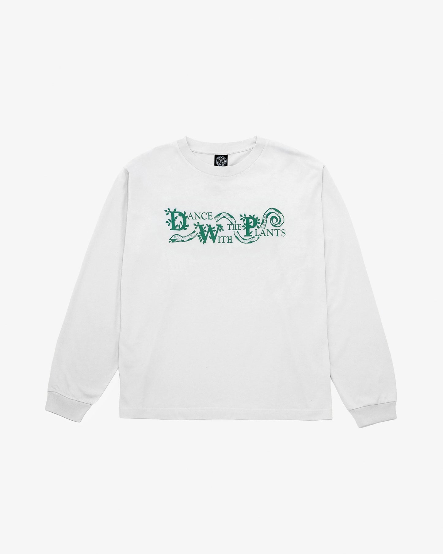 GOOD MORNING TAPES - Dance With The Plants LS Tee White