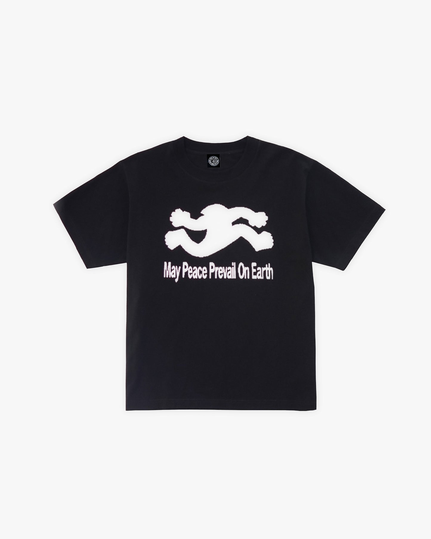 GOOD MORNING TAPES - Peter Sutherland May Peace Prevail SS Tee Black