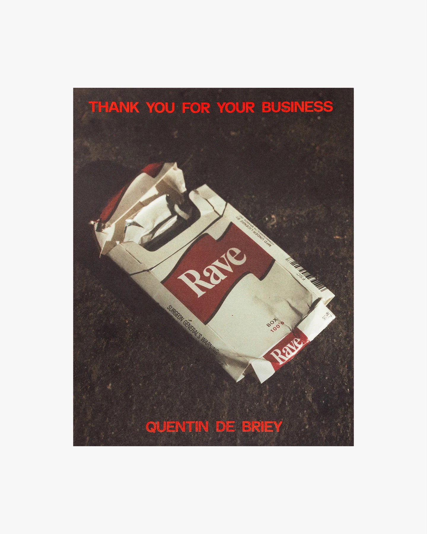 QUENTIN DE BRIEY - Thank you for your Business