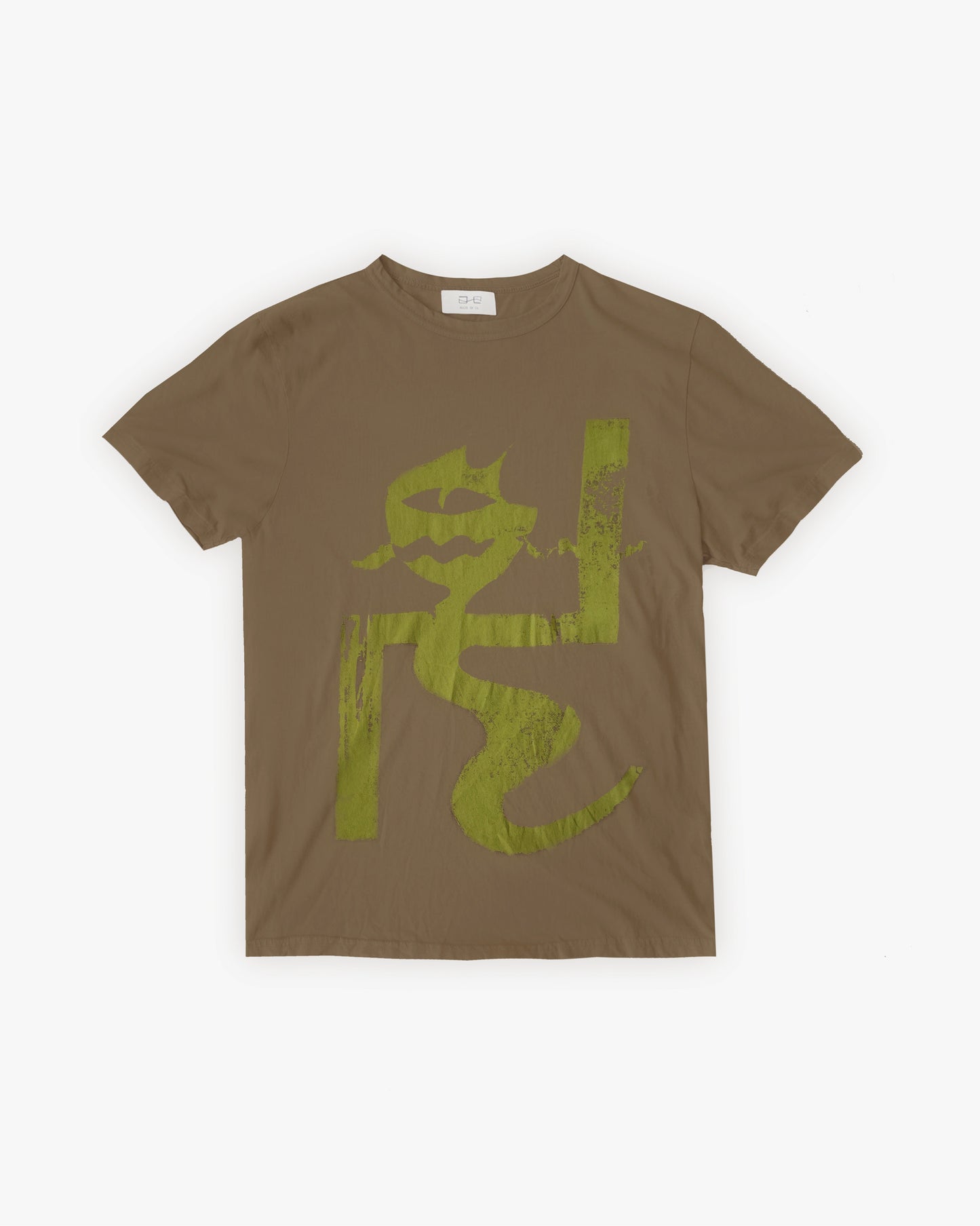 GATO HEROI - PEACE CAT T-SHIRT LIME