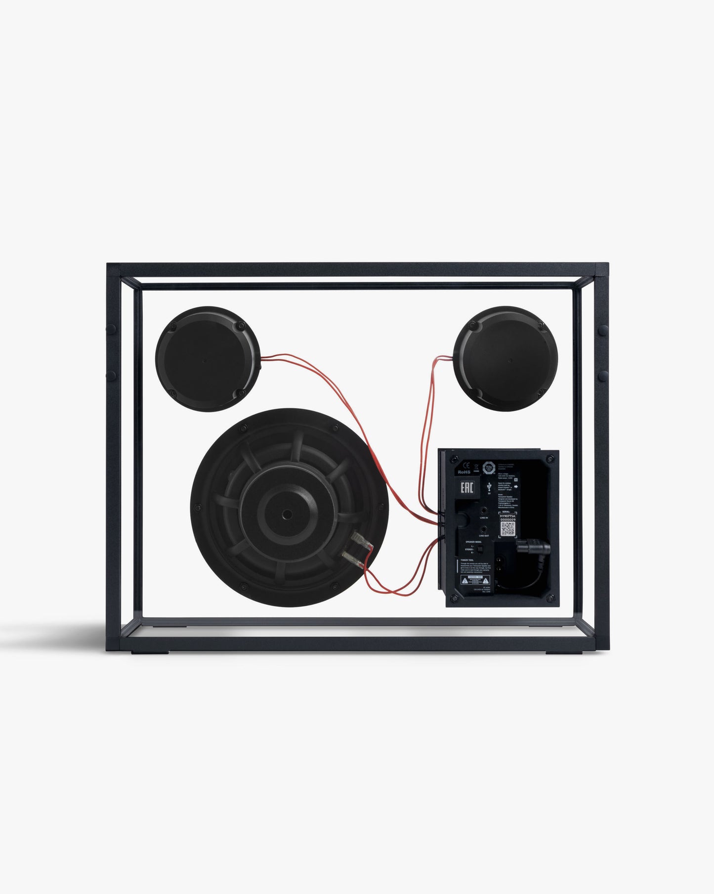 TRANSPARENT - Transparent Speaker Black & Red