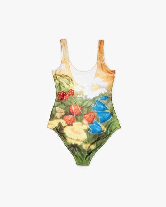 Frill Swimsuit Green