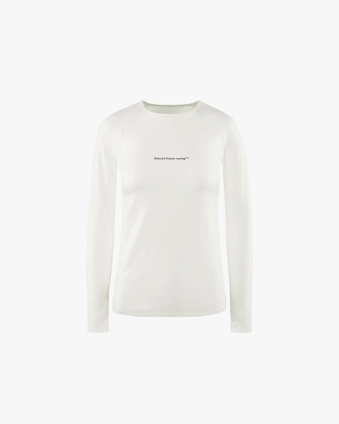 DISTRICT VISION - Ultralight Aloe Long Sleeve Fitted Tee - White