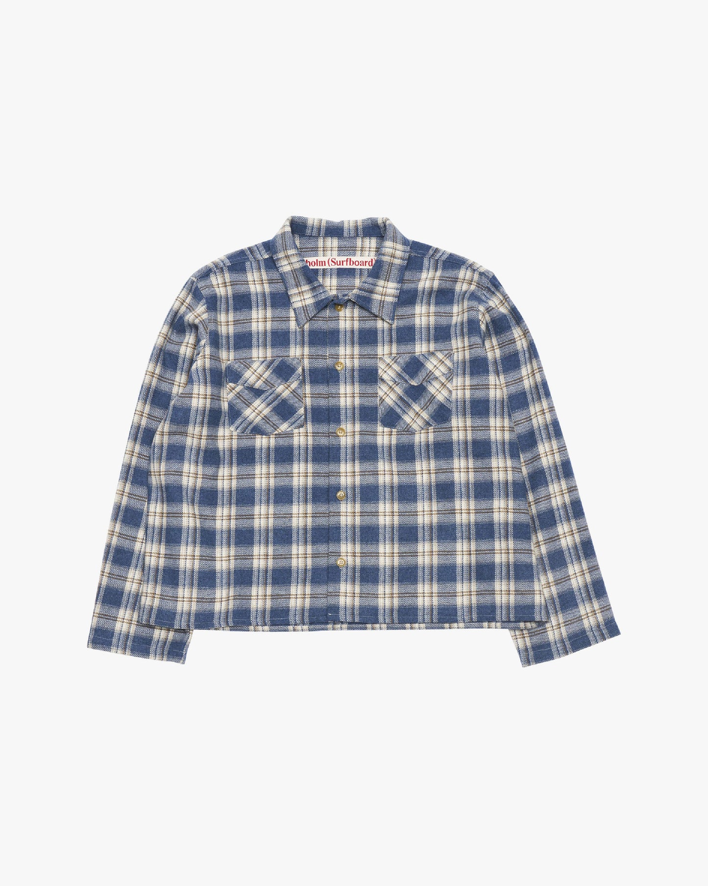 STOCKHOLM (SURFBOARD) CLUB - Flannel Overshirt Blue