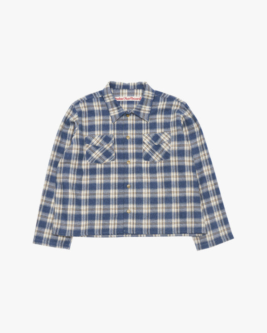 STOCKHOLM (SURFBOARD) CLUB - Flannel Overshirt Blue