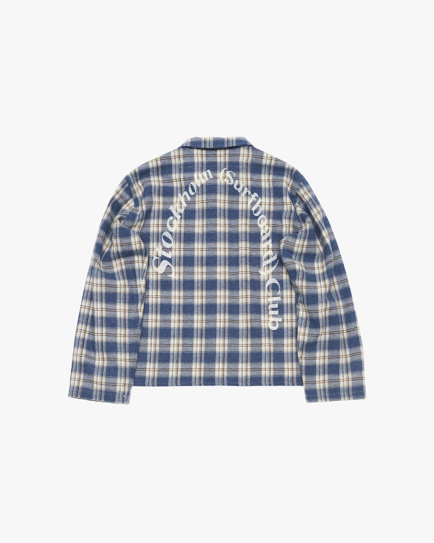 STOCKHOLM (SURFBOARD) CLUB - Flannel Overshirt Blue
