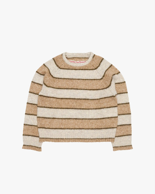 STOCKHOLM (SURFBOARD) CLUB - Raglan Knitted Sweater Brown