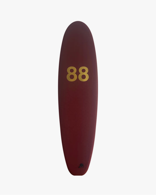 88 SURFBOARDS - 7’0 Thruster Burgundy / Burgundy