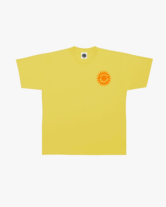 GOOD MORNING TAPES - Sun Logo SS Tee Sunshine