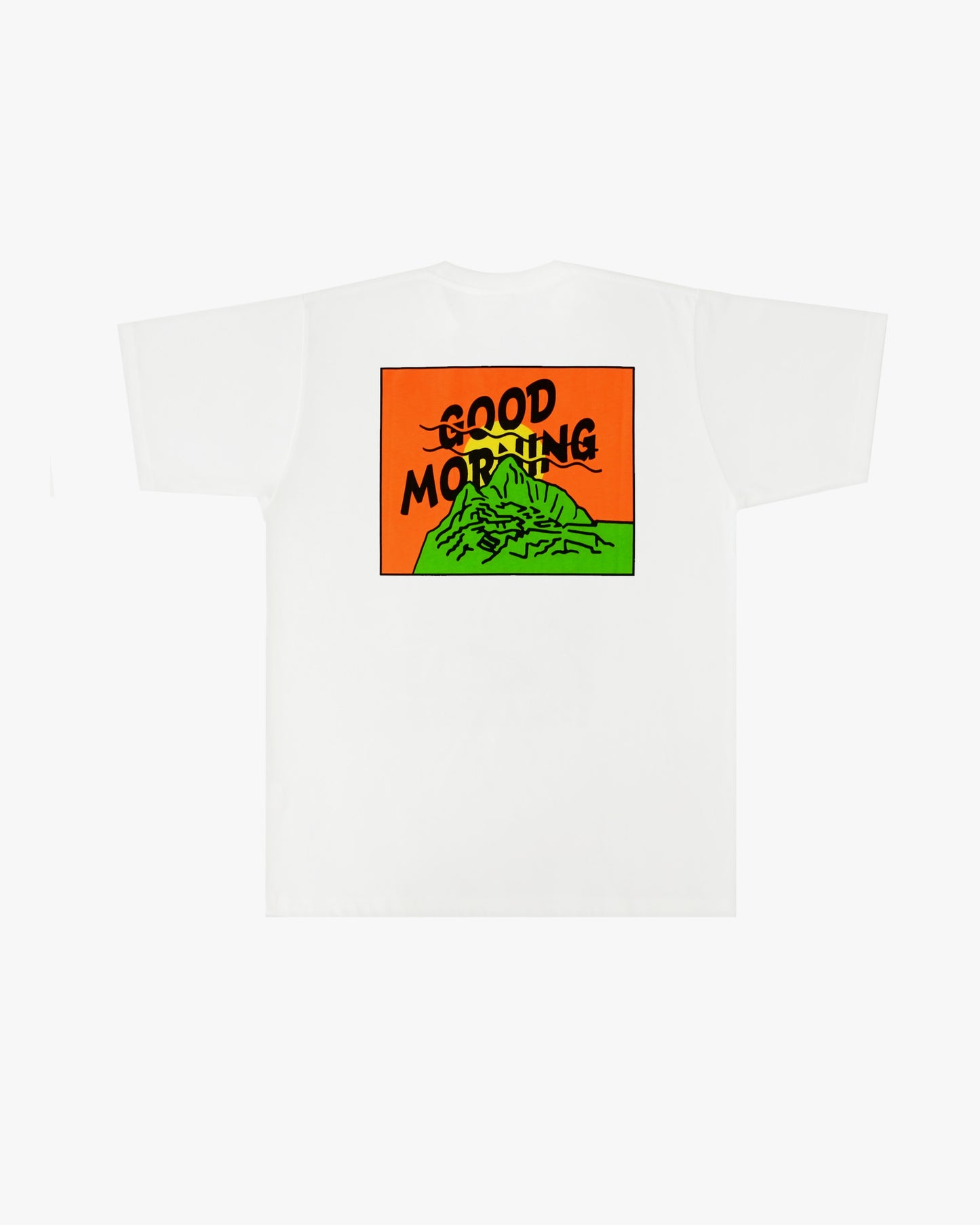 GOOD MORNING TAPES - Mountain SS Tee White