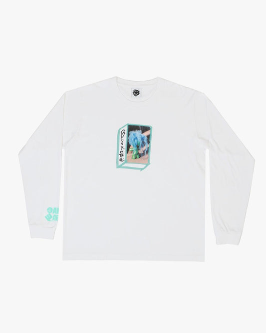 GOOD MORNING TAPES - Book Of Troll LS Tee White