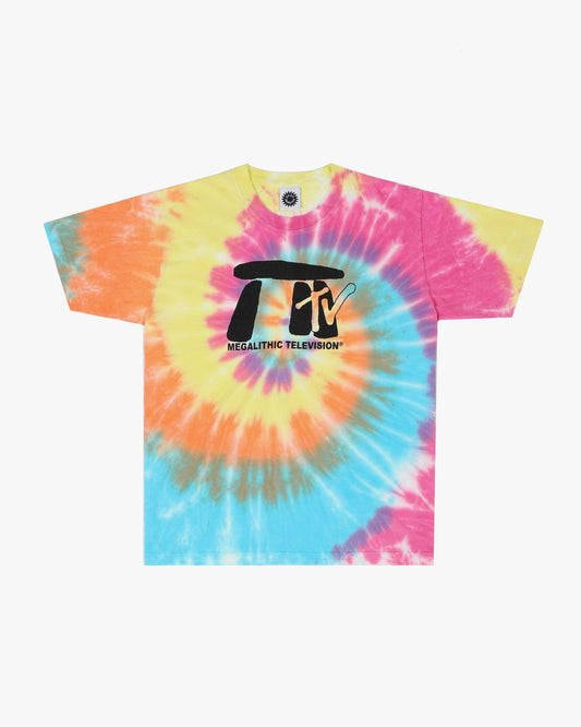 GOOD MORNING TAPES - Megalithic TV SS Tee Rainbow Tie Dye
