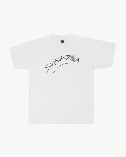 GOOD MORNING TAPES - Suburbia SS Tee White