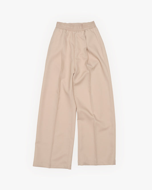 STOCKHOLM (SURFBOARD) CLUB - Elaine Wide Leg Trousers Beige