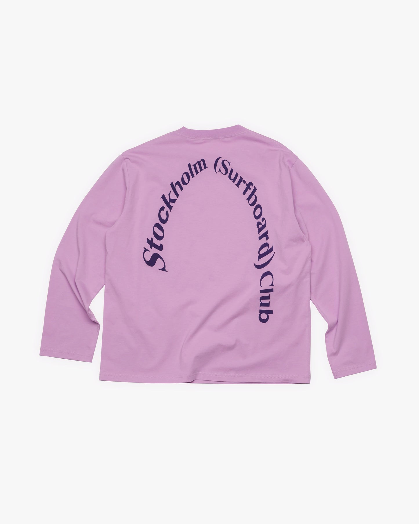 STOCKHOLM (SURFBOARD) CLUB - Greg Back Logo Longsleeve Tee Purple