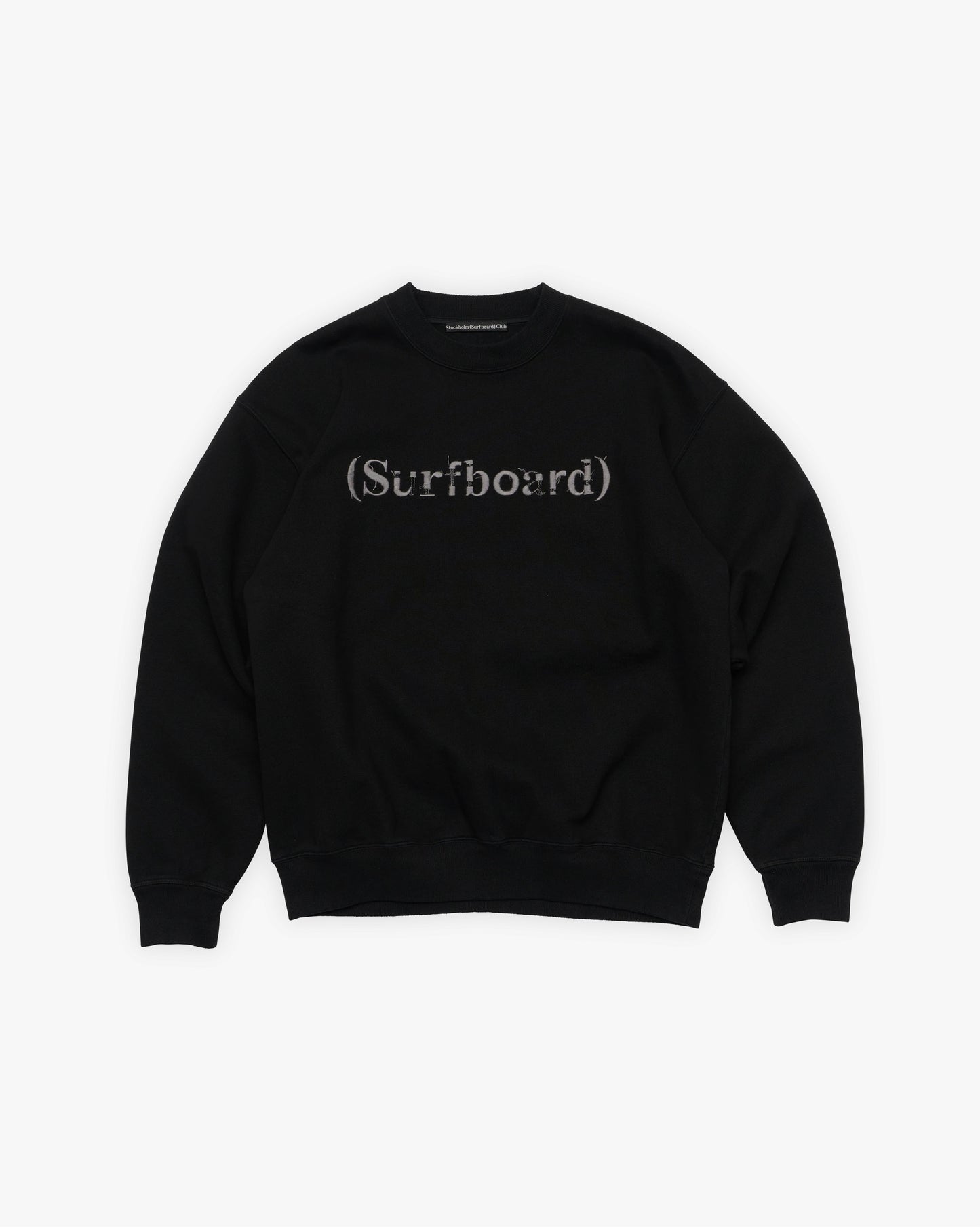 STOCKHOLM (SURFBOARD) CLUB - Embroided Black Sweatshirt