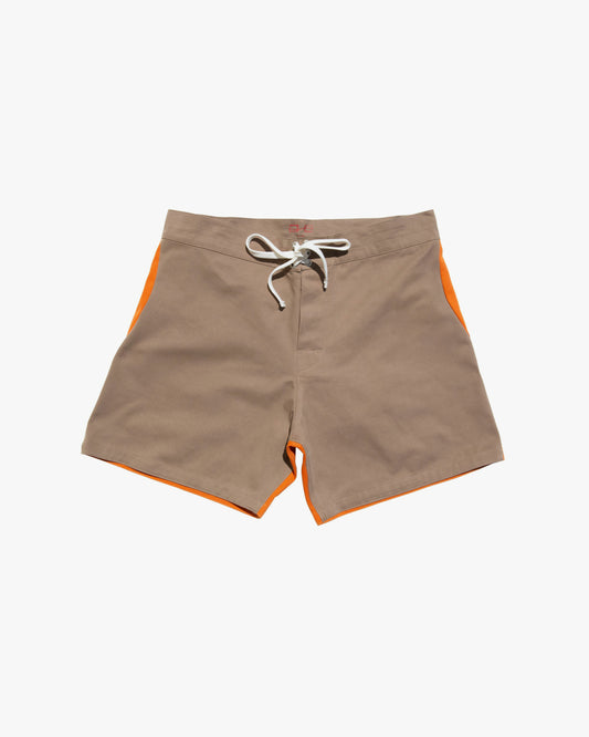 GATO HEROI - Two Tone Surf Short Olive/Rust