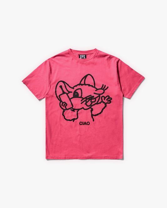 PUBLIC POSSESSION - Ciao Ciao Cherry Pink SS Tee