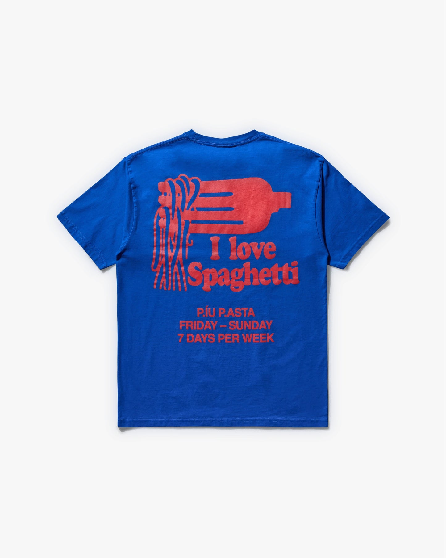 PUBLIC POSSESSION - I Love Spaghetti II Bright Blue SS Tee