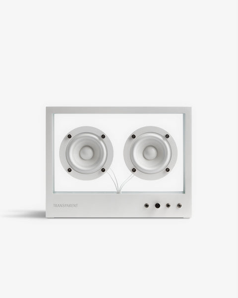 TRANSPARENT - Small Transparent Speaker White – SUNBURN STORE